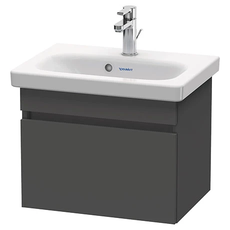 Duravit DuraStyle 550mm 1-Drawer Wall Mounted Vanity Unit - Graphite Matt 1 Duravit DuraStyle 550mm 1-Drawer Wall Mounted Vanity Unit - Graphite Matt
