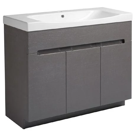 Roper Rhodes Diverge 1000mm Freestanding Unit - Charcoal Elm 1 Roper Rhodes Diverge 1000mm Freestanding Unit - Charcoal Elm