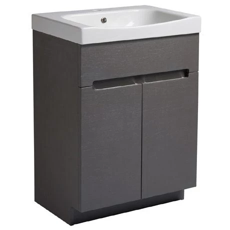 Roper Rhodes Diverge 600mm Freestanding Unit - Charcoal Elm 1 Roper Rhodes Diverge 600mm Freestanding Unit - Charcoal Elm