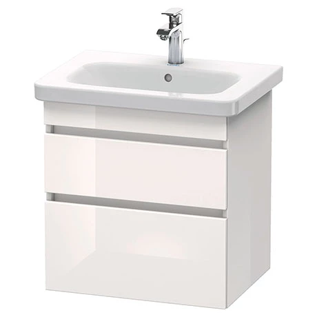 Duravit DuraStyle 650mm 2-Drawer Wall Mounted Vanity Unit - White High Gloss 1 Duravit DuraStyle 650mm 2-Drawer Wall Mounted Vanity Unit - White High Gloss