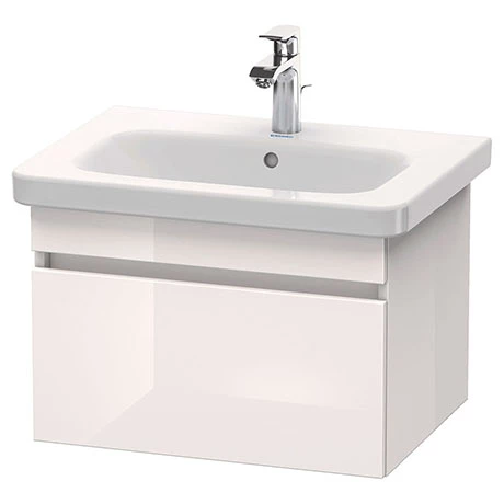 Duravit DuraStyle 650mm 1-Drawer Wall Mounted Vanity Unit - White High Gloss 1 Duravit DuraStyle 650mm 1-Drawer Wall Mounted Vanity Unit - White High Gloss