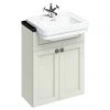 Burlington 60 2-Door Vanity Unit & Classic Semi-Recessed Basin - Sand