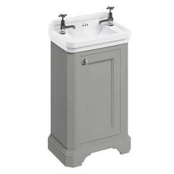 Burlington Freestanding Cloakroom Vanity Unit & Basin - Dark Olive