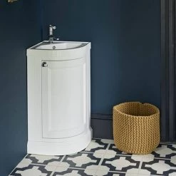 Burlington Floor Standing Corner Vanity Unit - Classic Grey - 430mm Wide 7 Burlington Floor Standing Corner Vanity Unit - Classic Grey - 430mm Wide -Vanity Units Sales Store FC7O FC7BB D2 460 1