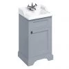 Burlington 50cm Freestanding Cloakroom Vanity Unit & Basin - Classic Grey