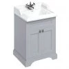 Burlington 65 2-Door Vanity Unit & Classic Basin - Classic Grey