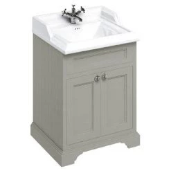 Burlington 65 2-Door Vanity Unit & Classic Basin - Dark Olive