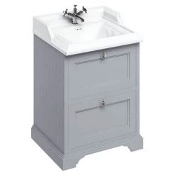 Burlington 65 2-Drawer Vanity Unit & Classic Basin - Classic Grey