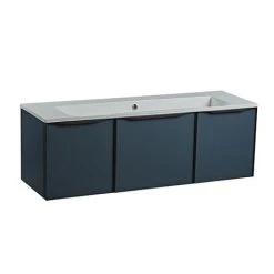 Roper Rhodes Frame 1200mm Wall Mounted Vanity Unit & Isocast Basin - Derwent Blue