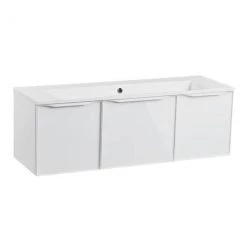 Roper Rhodes Frame 1200mm Wall Mounted Vanity Unit & Isocast Basin - Gloss White 5 Roper Rhodes Frame 1200mm Wall Mounted Vanity Unit & Isocast Basin - Gloss White -Vanity Units Sales Store FRM1200WHI D1 460