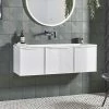 Roper Rhodes Frame 1200mm Wall Mounted Vanity Unit & Isocast Basin - Gloss White