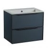 Roper Rhodes Frame 600mm Wall Mounted Vanity Unit & Isocast Basin - Derwent Blue