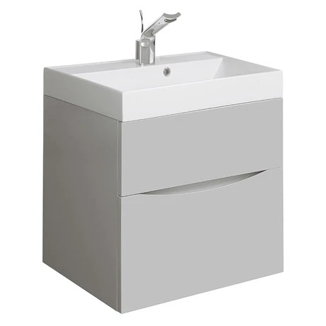 Crosswater Glide II Vanity Unit and Basin - Storm Grey 1 Crosswater Glide II Vanity Unit and Basin - Storm Grey