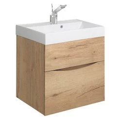 Crosswater Glide II Vanity Unit and Basin - Windsor Oak