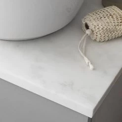 Crosswater Glide II Wall Hung Countertop Vanity Unit - Storm Grey with Marble Worktop 5 Crosswater Glide II Wall Hung Countertop Vanity Unit - Storm Grey with Marble Worktop -Vanity Units Sales Store Glide2 marble worktop D2 460