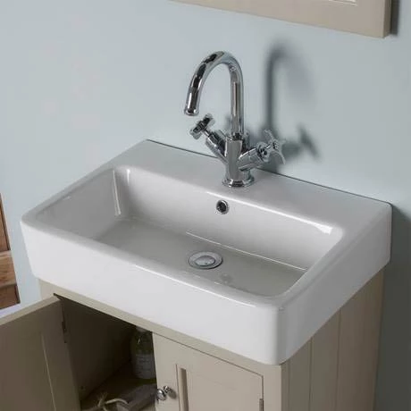 Roper Rhodes Hampton 575mm Countertop Unit & Basin - Chalk White 2 Roper Rhodes Hampton 575mm Countertop Unit & Basin - Chalk White - Image 2