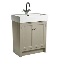 Roper Rhodes Hampton 700mm Countertop Unit & Basin - Mocha