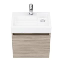 Milan Juno 500 x 360mm Driftwood Wall Hung Vanity Unit -Vanity Units Sales Store JN5DW n d2 460