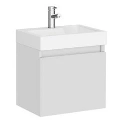 Milan Juno 500 x 360mm Grey Mist Wall Hung Vanity Unit