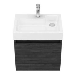 Milan Juno 500 x 360mm Black Wall Hung Vanity Unit -Vanity Units Sales Store JN5HB n d5 460