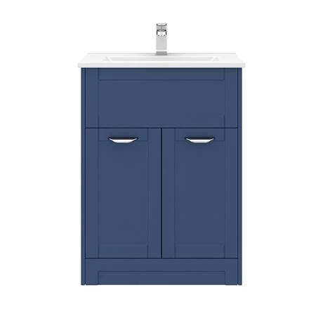 Keswick Blue 620mm Traditional Floorstanding Vanity Unit 4 Keswick Blue 620mm Traditional Floorstanding Vanity Unit - Image 4