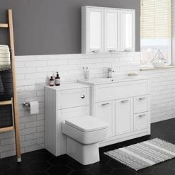 Keswick White 1015mm Traditional Floorstanding Vanity Unit 8 Keswick White 1015mm Traditional Floorstanding Vanity Unit -Vanity Units Sales Store KES WHT 100 d2 460
