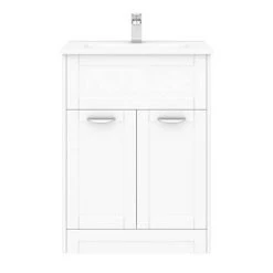 Keswick White 620mm Traditional Floorstanding Vanity Unit 9 Keswick White 620mm Traditional Floorstanding Vanity Unit -Vanity Units Sales Store KES WHT 620 d4 460