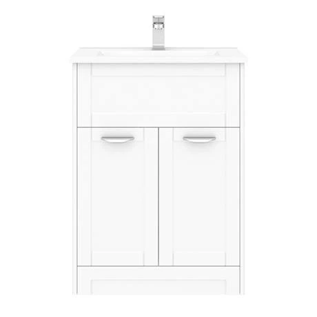 Keswick White 620mm Traditional Floorstanding Vanity Unit 4 Keswick White 620mm Traditional Floorstanding Vanity Unit - Image 4