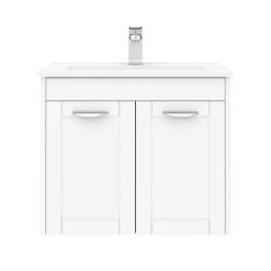 Keswick White 620mm Traditional Wall Hung 2 Door Vanity Unit 9 Keswick White 620mm Traditional Wall Hung 2 Door Vanity Unit -Vanity Units Sales Store KES WHT 6WH2C d3 460
