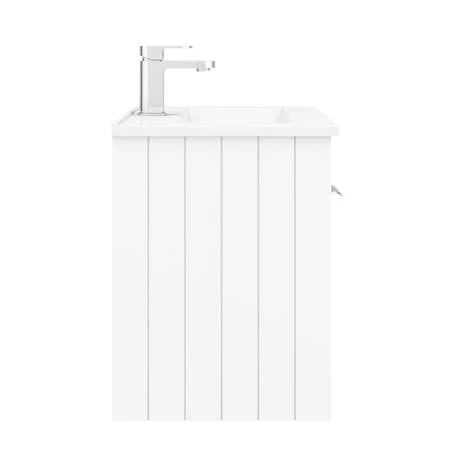 Keswick White 620mm Traditional Wall Hung 2 Door Vanity Unit 5 Keswick White 620mm Traditional Wall Hung 2 Door Vanity Unit - Image 5