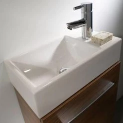 Tavistock Kobe 450mm Wall Mounted Unit & Basin - Gloss White -Vanity Units Sales Store KWM45BK D1 460