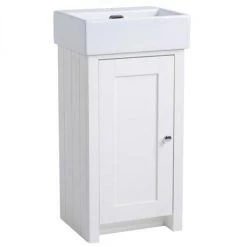 Tavistock Lansdown 400mm Cloakroom Unit with Basin - Linen White