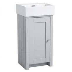 Tavistock Lansdown 400mm Cloakroom Unit with Basin - Pebble Grey