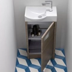 Roper Rhodes Mia 450mm Freestanding Unit - Light Elm -Vanity Units Sales Store MIA450DE D2NN 460