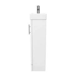 Milan Small Floor Standing Vanity Basin Unit - Gloss White (W400 x D222mm) -Vanity Units Sales Store MILFSGW n d2 460