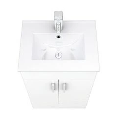 Toreno White 500mm Vanity Unit (Flat Packed) -Vanity Units Sales Store MV500FP d3 460