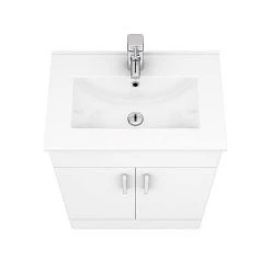 Toreno White 620mm Vanity Unit (Flat Packed) -Vanity Units Sales Store MV600FP d3 460