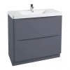 Monza Matt Grey 900mm Wide Floor Standing Vanity Unit