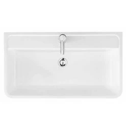 Monza Floor Standing Vanity Unit w. Chrome Handles W800 x D445mm -Vanity Units Sales Store Monza 800 Floor Standing Vanity Unit with Basin d2 460