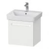 Duravit No.1 550mm White Matt 1-Drawer Wall Mounted Vanity Unit with Basin (Trap Cut-Out)