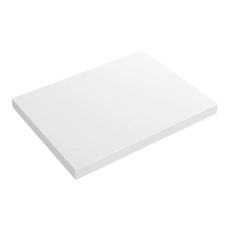 Nova Wall Hung Slimline Countertop Basin Shelf - Gloss White - 600 x 450mm 2 Nova Wall Hung Slimline Countertop Basin Shelf - Gloss White - 600 x 450mm - Image 2