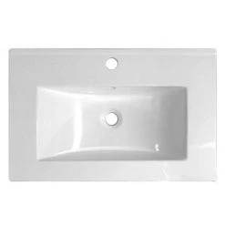 Nova 500mm Vanity Sink With Cabinet - Modern High Gloss White -Vanity Units Sales Store NV500 d2 460