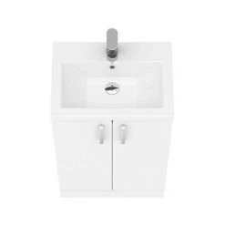 Pallas 500 Modern Gloss White Floor Standing Vanity Unit -Vanity Units Sales Store PAL006E d6 460