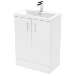 Pallas 600 Modern Gloss White Floor Standing Vanity Unit -Vanity Units Sales Store PAL027E d3 460
