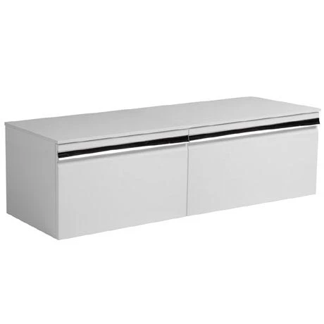 Roper Rhodes Pursuit Wall Hung Countertop Vanity Unit - Gloss White - 1200mm Solid Worktop 1 Roper Rhodes Pursuit Wall Hung Countertop Vanity Unit - Gloss White - 1200mm Solid Worktop