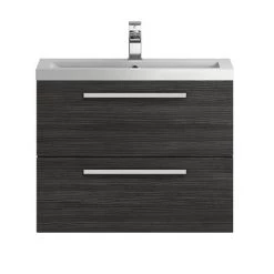 Hudson Reed 720mm Black Woodgrain Modular Basin Vanity Unit -Vanity Units Sales Store QUA007 d2 460