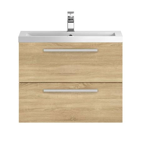 Hudson Reed 720mm Natural Oak Modular Basin Vanity Unit 2 Hudson Reed 720mm Natural Oak Modular Basin Vanity Unit - Image 2