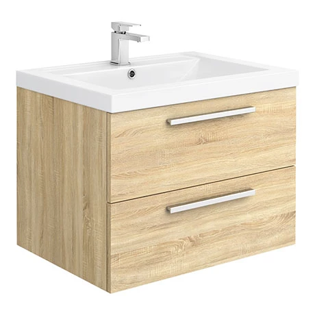 Hudson Reed 720mm Natural Oak Modular Basin Vanity Unit 1 Hudson Reed 720mm Natural Oak Modular Basin Vanity Unit