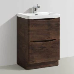 Monza Chestnut 600mm Wide Floor Standing Vanity Unit -Vanity Units Sales Store RC600FS D6 460