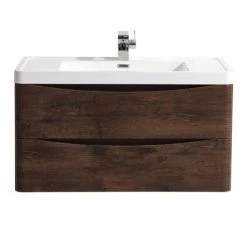 Monza Chestnut 900mm Wide Wall Mounted Vanity Unit -Vanity Units Sales Store RC900WM d1 460